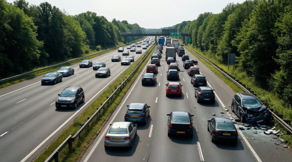 Ситуация на дорогах сегодня: пробки, ДТП, перекрытия, ремонт и альтернативные маршруты - иллюстрация