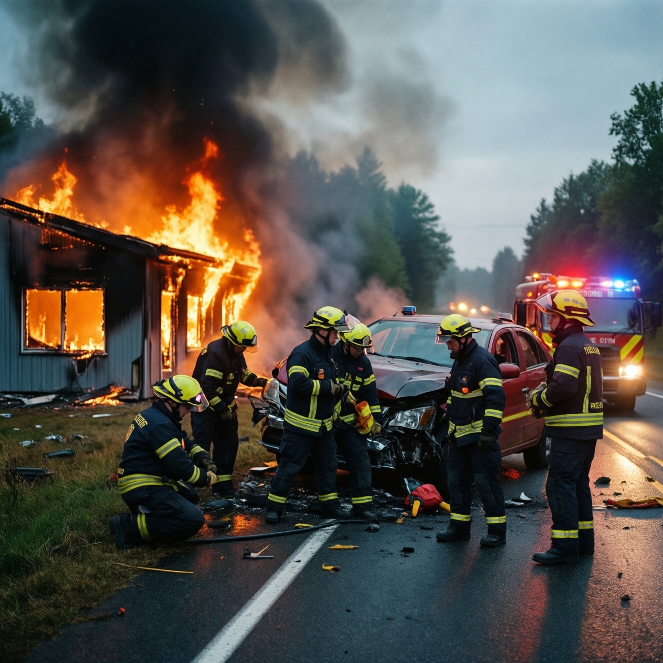 Происшествия за сутки: ДТП, пожары и работа экстренных служб в Мордовии и на Брянщине