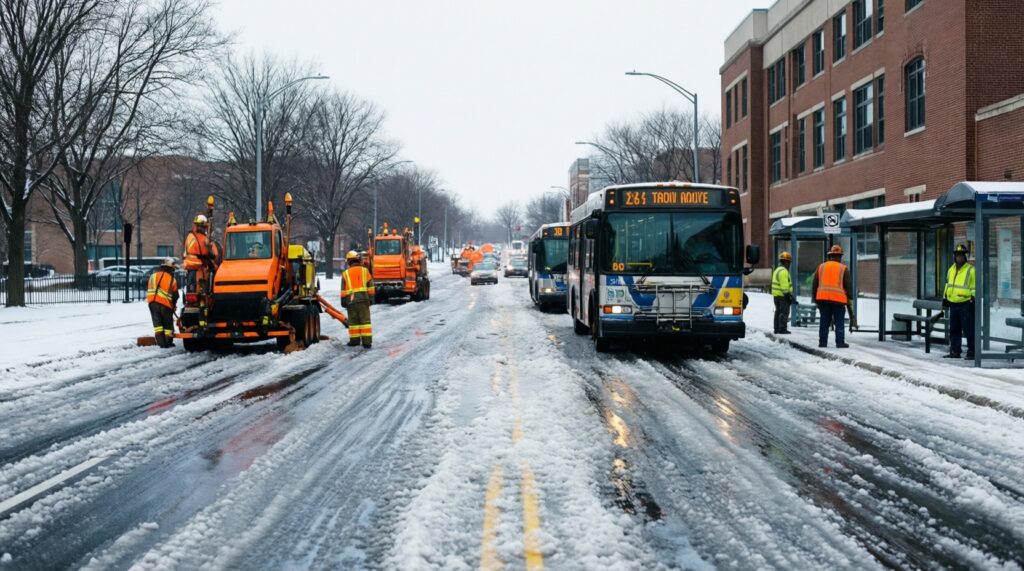 Погода и её последствия: как циклон/жара/гололёд влияет на транспорт и коммунальные службы - иллюстрация