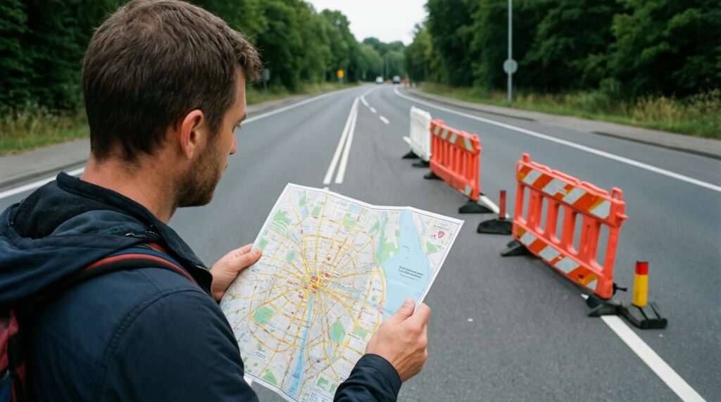 Ситуация на дорогах: пробки, ДТП, перекрытия и ремонтные работы сегодня - иллюстрация