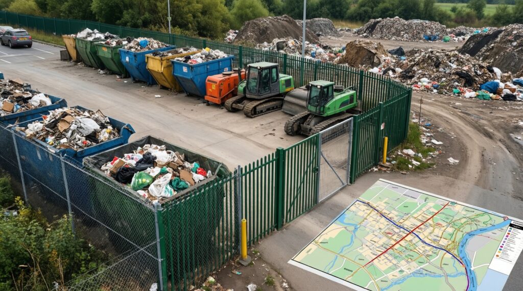 Экология и природные ресурсы: качество воздуха/воды, свалки, лес и контрольные рейды - иллюстрация