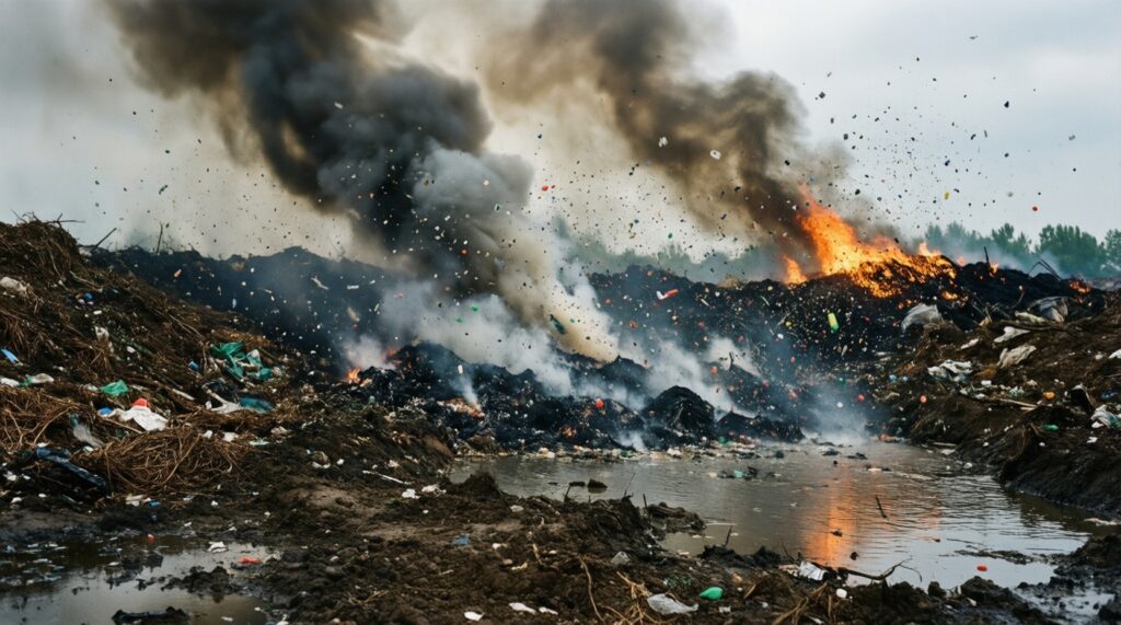 Экология: состояние воздуха и воды, вырубки, свалки и природоохранные инициативы - иллюстрация