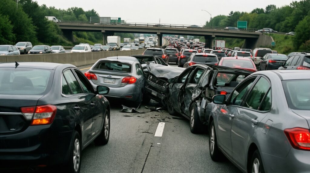 Ситуация на дорогах: пробки, аварии, перекрытия и ремонтные работы в двух регионах - иллюстрация